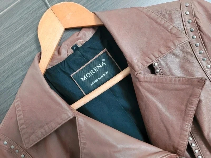 Veste en cuir morena 40 – photo 4
